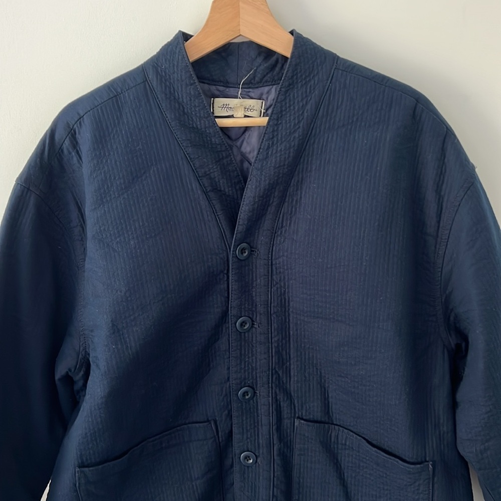 Quilted Blue Utility Jacket